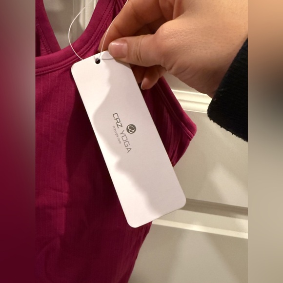 SALE PENDING - CRZYOGA tank top - built in bra - worn once - Picture 4 of 6